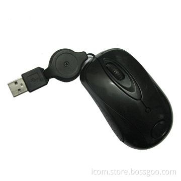 Optical Mouse, Retractable Cable